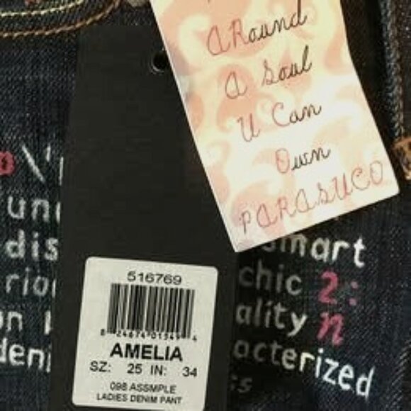 BNWT Parasuco Jeans Amelia size 25 - Picture 1 of 5